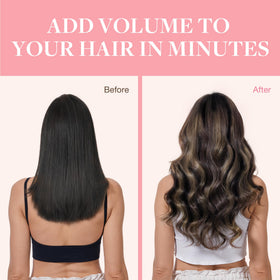 GOO GOO Clip in Hair Extensions 14inch showing texture
