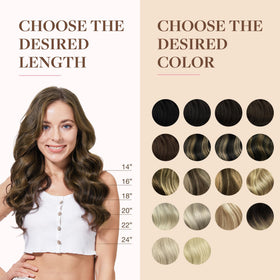 GOO GOO Clip in Hair Extensions 14inch styled with curls