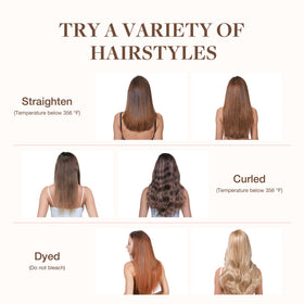 GOO GOO Clip in Hair Extensions 14inch styling options