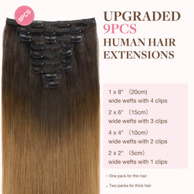 GOO GOO Clip in Hair Extensions 150g packaging