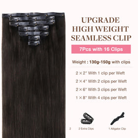 GOO GOO Clip in Hair Extensions 150g packaging