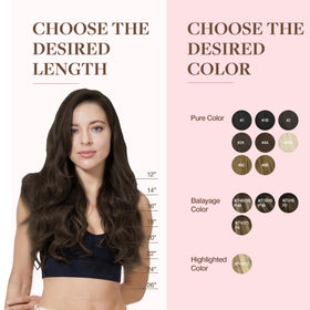 GOO GOO Clip in Hair Extensions 16inch 150g Light Brown packaging