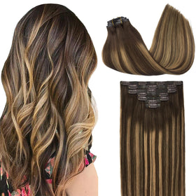 GOO GOO Clip in Hair Extensions 16inch front view