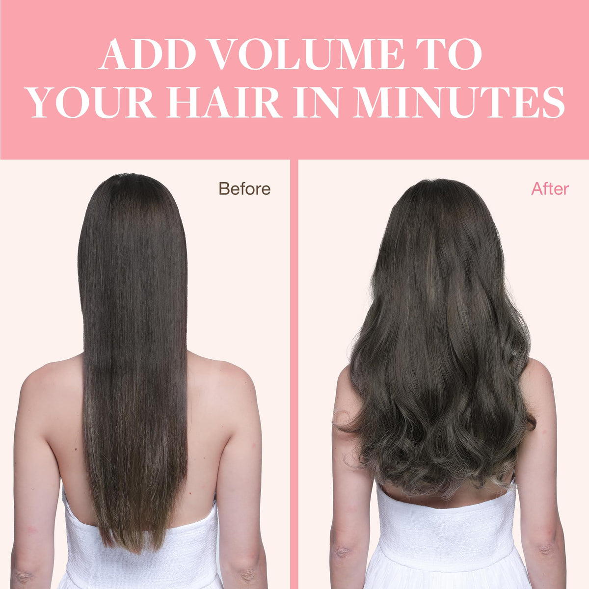 GOO GOO Clip in Hair Extensions 16inch length comparison