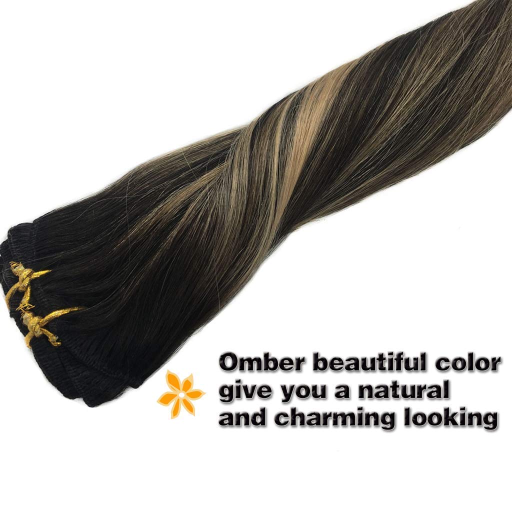 GOO GOO Clip in Hair Extensions 16inch length comparison