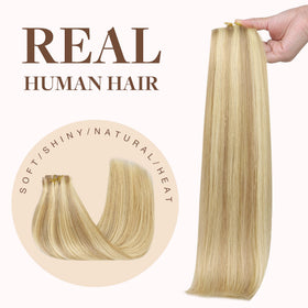 GOO GOO Clip in Hair Extensions 16inch on model