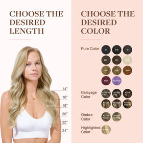 GOO GOO Clip in Hair Extensions 16inch with styling tools