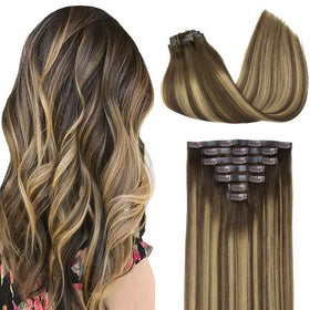 GOO GOO Clip in Hair Extensions 18 inch front view