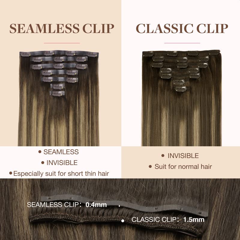 GOO GOO Clip in Hair Extensions 18 inch in packaging