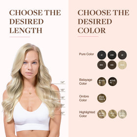 GOO GOO Clip in Hair Extensions 18inch Ash Blonde lifestyle shot