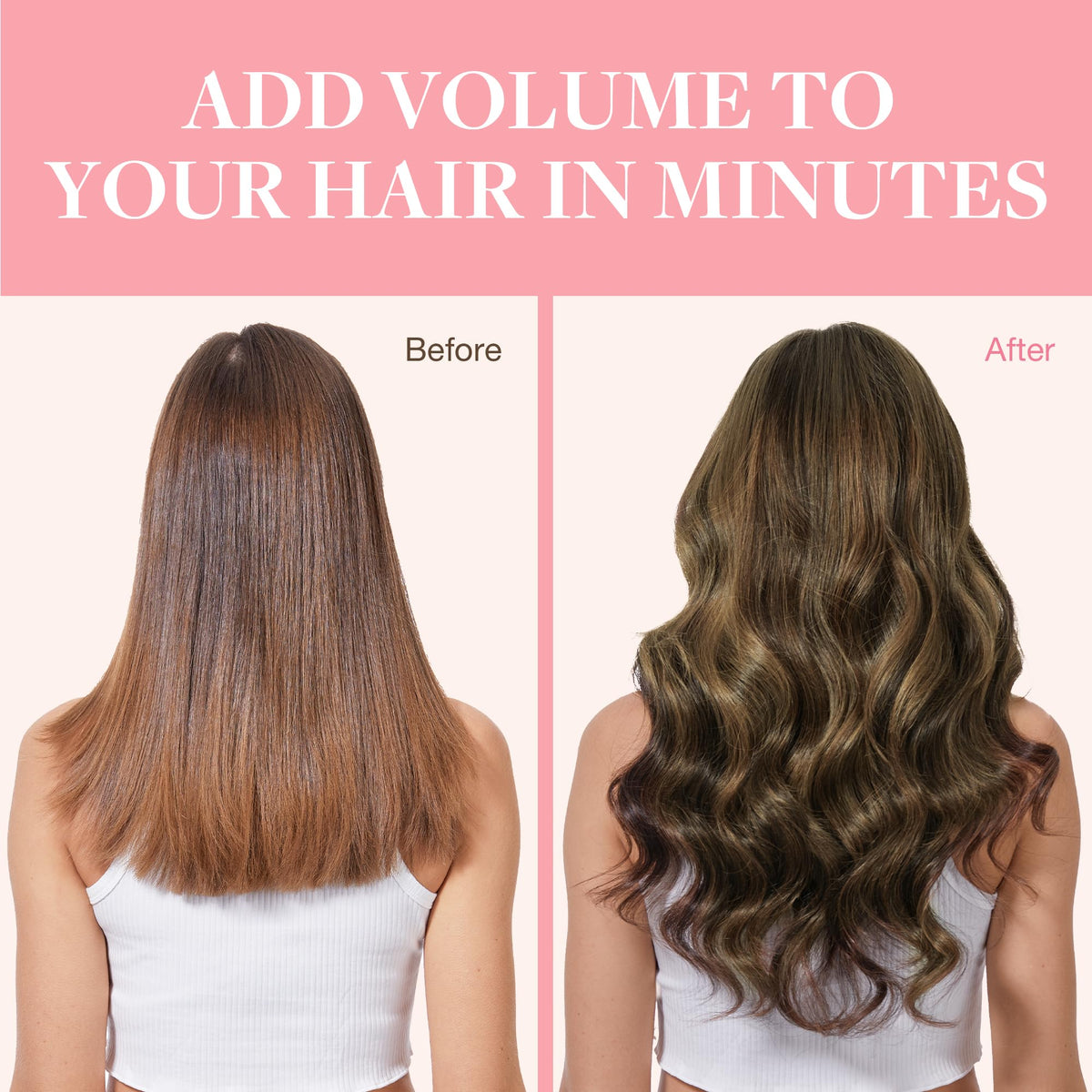 GOO GOO Clip in Hair Extensions 18inch back view