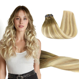 GOO GOO Clip in Hair Extensions 18inch Bahamian Balayage front view