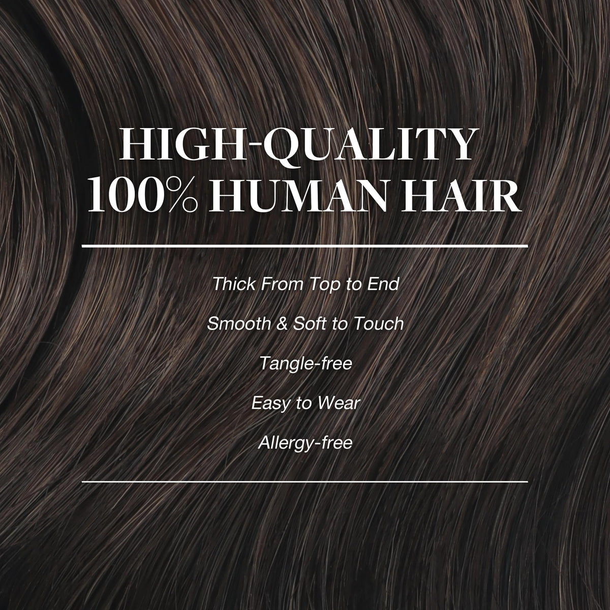 GOO GOO Clip in Hair Extensions 18inch dark brown with extra clips