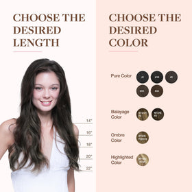 GOO GOO Clip in Hair Extensions 20inch Mocha Brown styled look