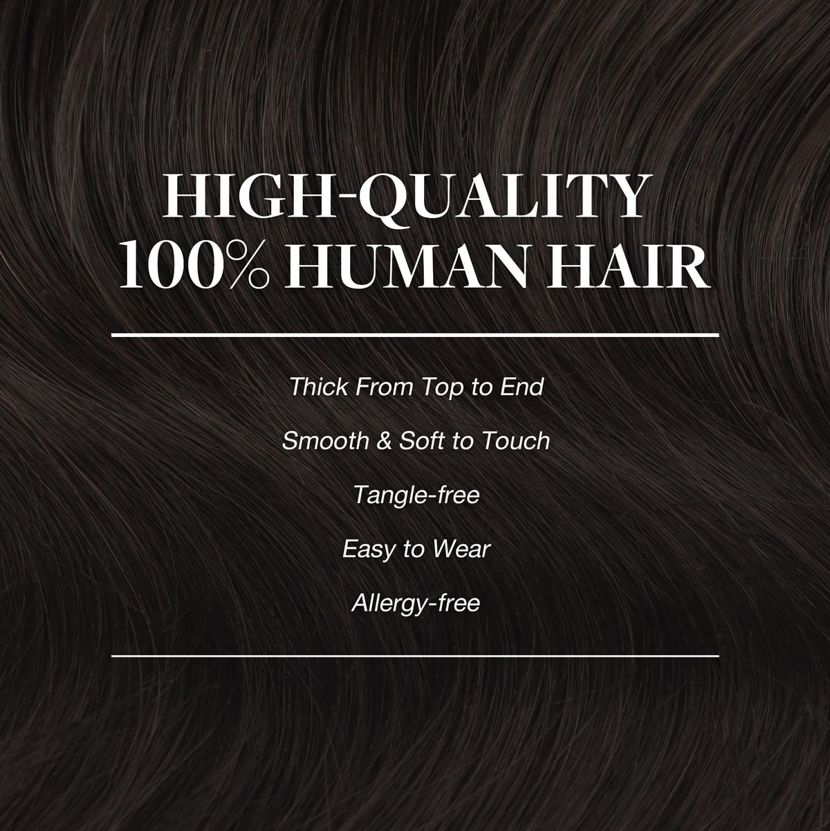 GOO GOO Clip in Hair Extensions 22 inch dark brown styled hair