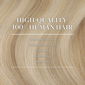 GOO GOO Clip in Hair Extensions 22 inch styled on mannequin