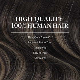 GOO GOO Clip in Hair Extensions 22inch balayage styling options