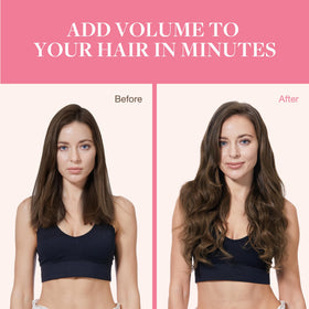GOO GOO Clip in Hair Extensions 22inch Chocolate Brown styled