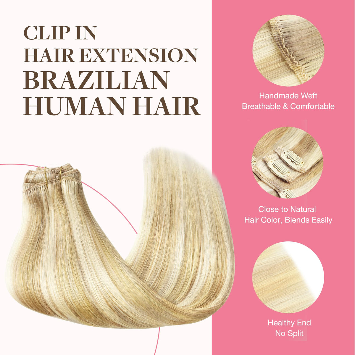 GOO GOO Clip in Hair Extensions 22inch in packaging