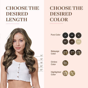 GOO GOO Clip in Hair Extensions 22inch showing care instructions