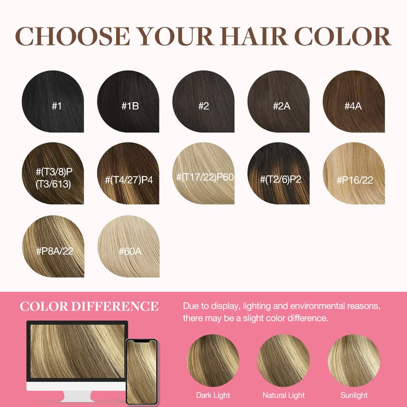 GOO GOO Clip in Hair Extensions 22inch with styling tools