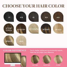 GOO GOO Clip in Hair Extensions 22inch with styling tools