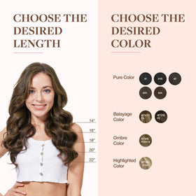 GOO GOO Clip in Hair Extensions 22inch with styling tools