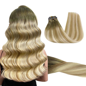 GOO GOO Clip in Hair Extensions 24inch Bahamian Balayage front view