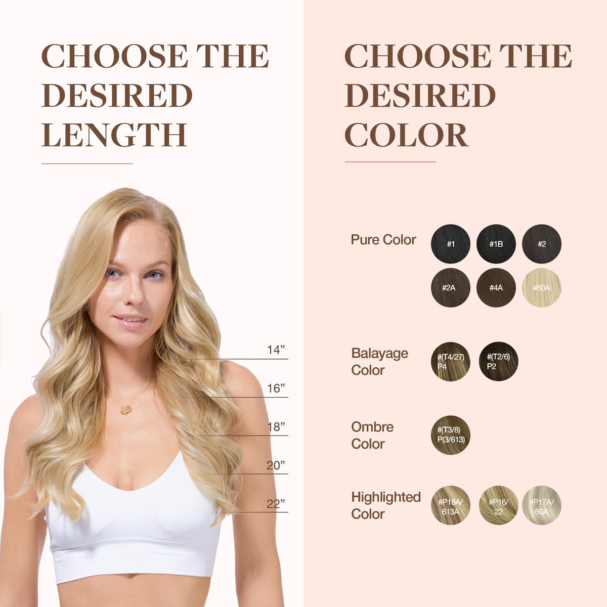 GOO GOO Clip in Hair Extensions 24inch displayed on a mannequin
