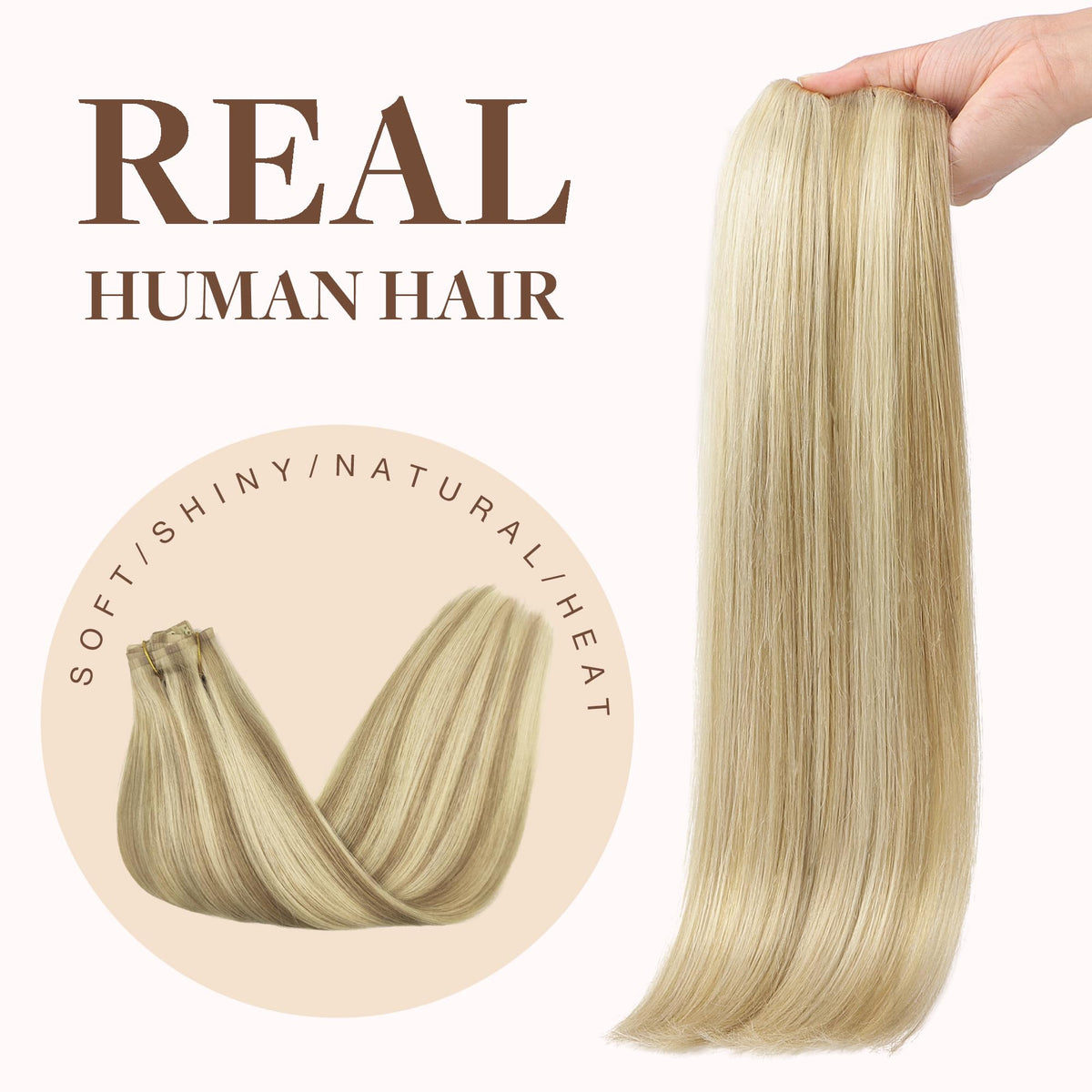 GOO GOO Clip in Hair Extensions 24inch with extra clips
