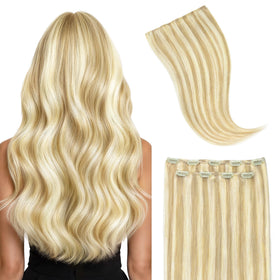 GOO GOO Clip in Hair Extensions 2Pcs front view