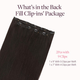 GOO GOO Clip in Hair Extensions back view