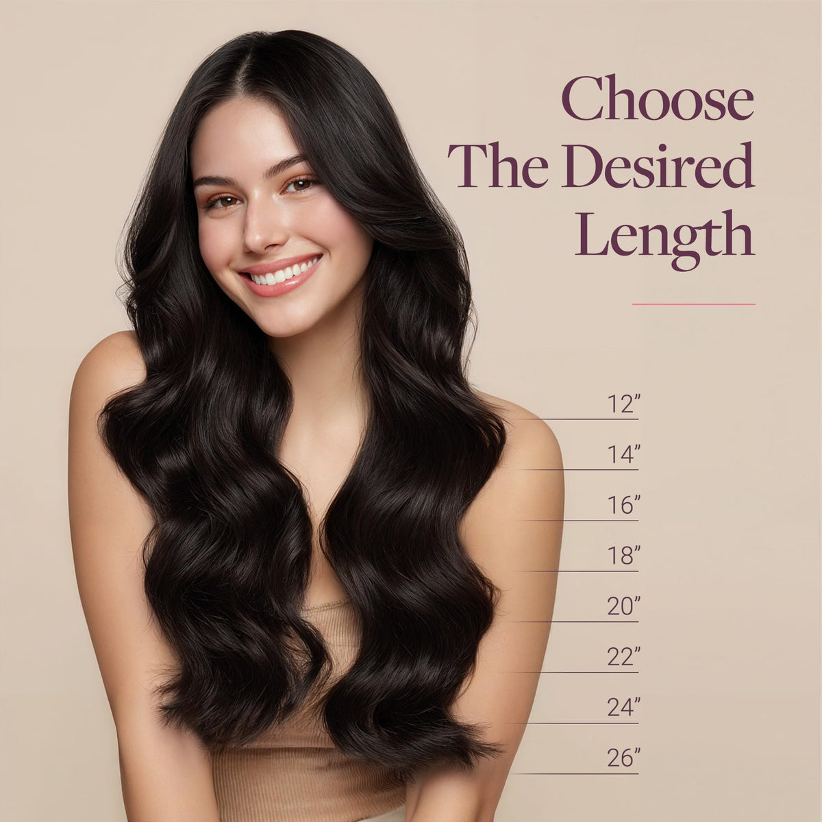 GOO GOO Clip in Hair Extensions back view
