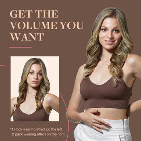 GOO GOO Clip in Hair Extensions back view highlighting weft design