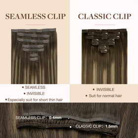 GOO GOO Clip in Hair Extensions balayage colour