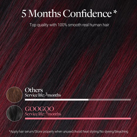 GOO GOO Clip in Hair Extensions Cherry Cola packaging