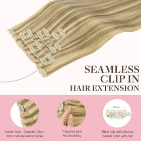 GOO GOO Clip in Hair Extensions close-up of clips