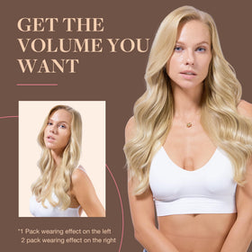 GOO GOO Clip in Hair Extensions colour comparison