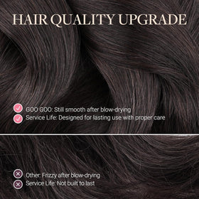 GOO GOO Clip in Hair Extensions Dark Brown packaging
