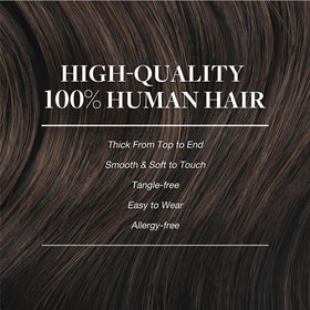 GOO GOO Clip in Hair Extensions Dark Brown packaging