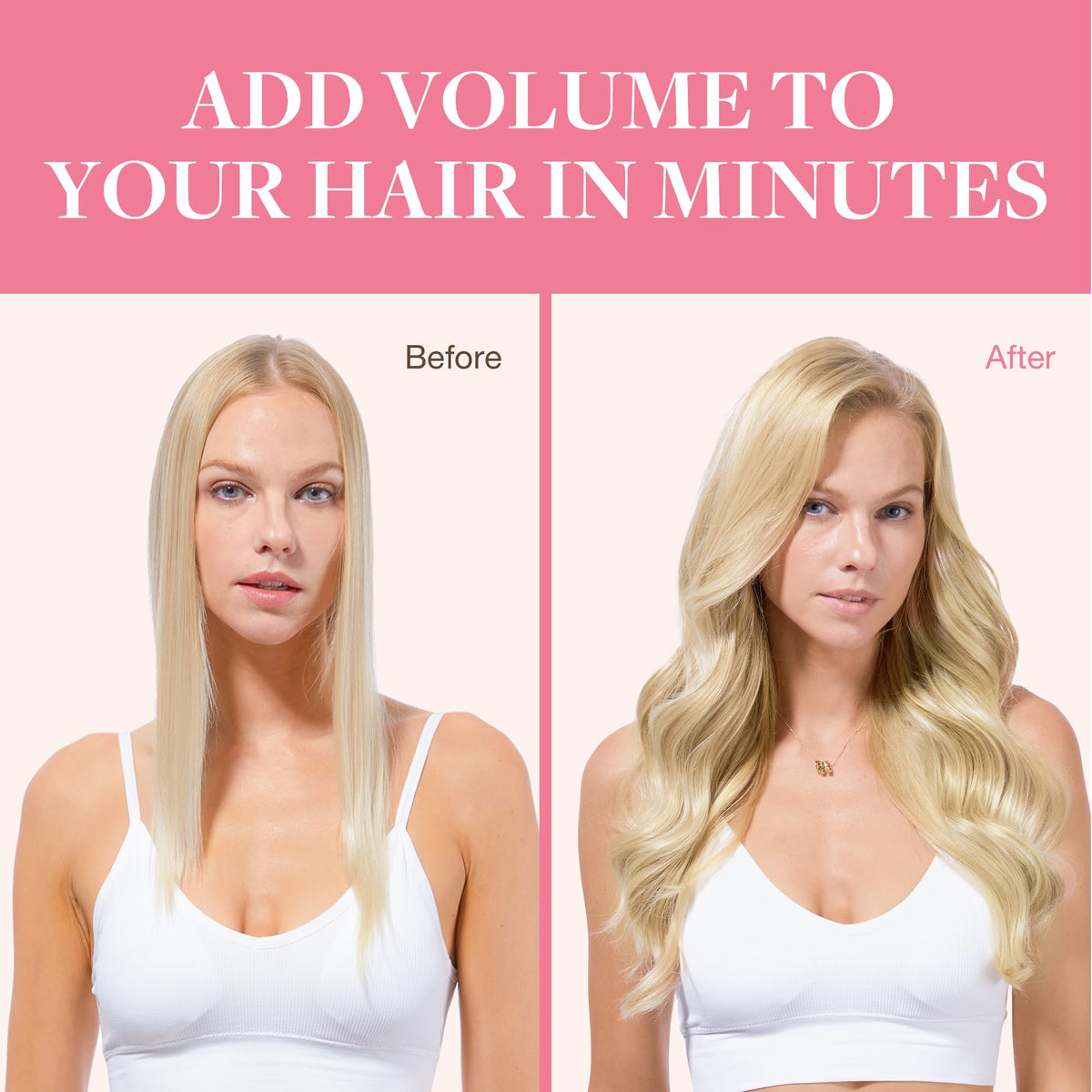 GOO GOO Clip in Hair Extensions displayed in a natural setting