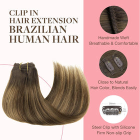 GOO GOO Clip in Hair Extensions displayed in packaging