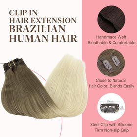 GOO GOO Clip in Hair Extensions displayed in packaging