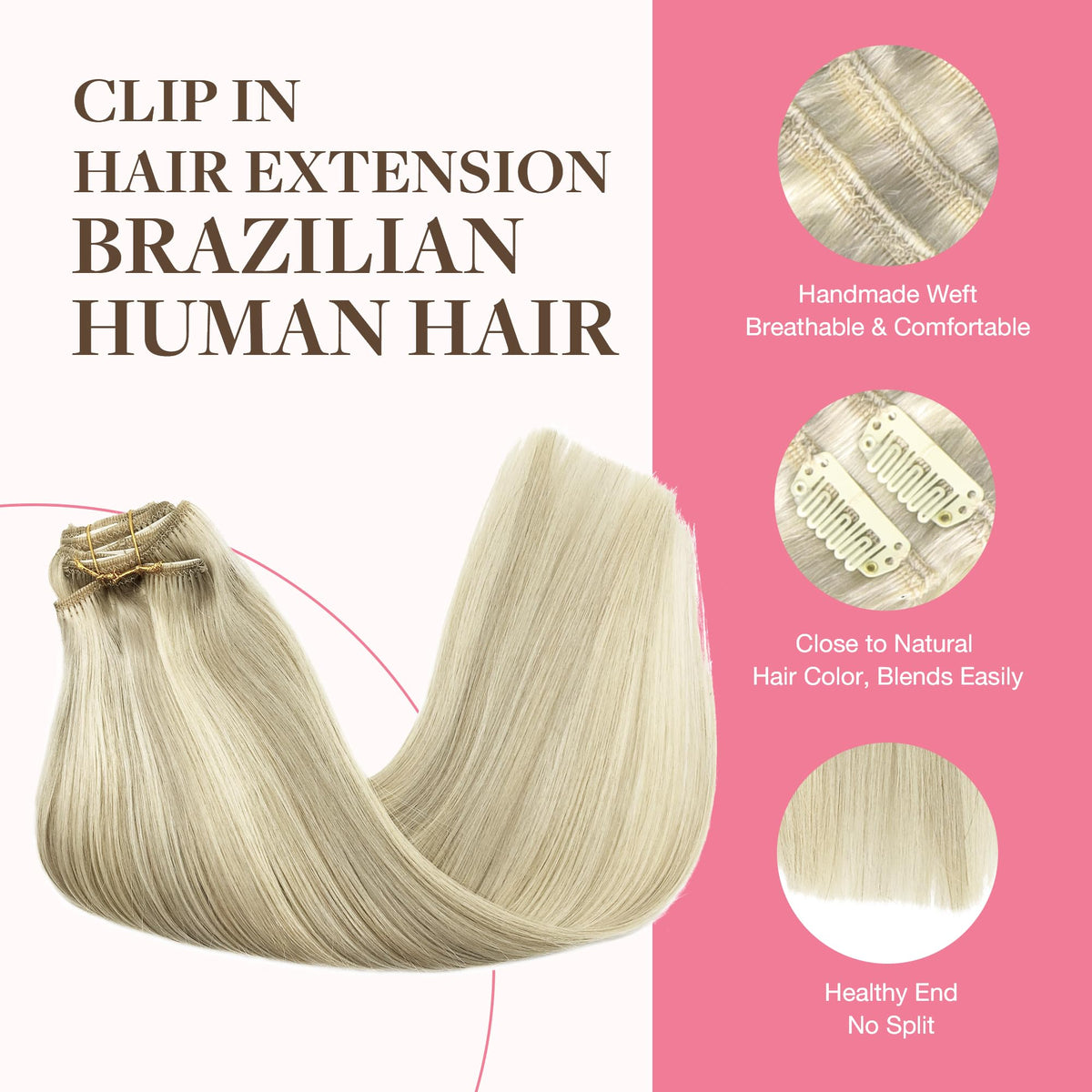 GOO GOO Clip in Hair Extensions displayed in packaging
