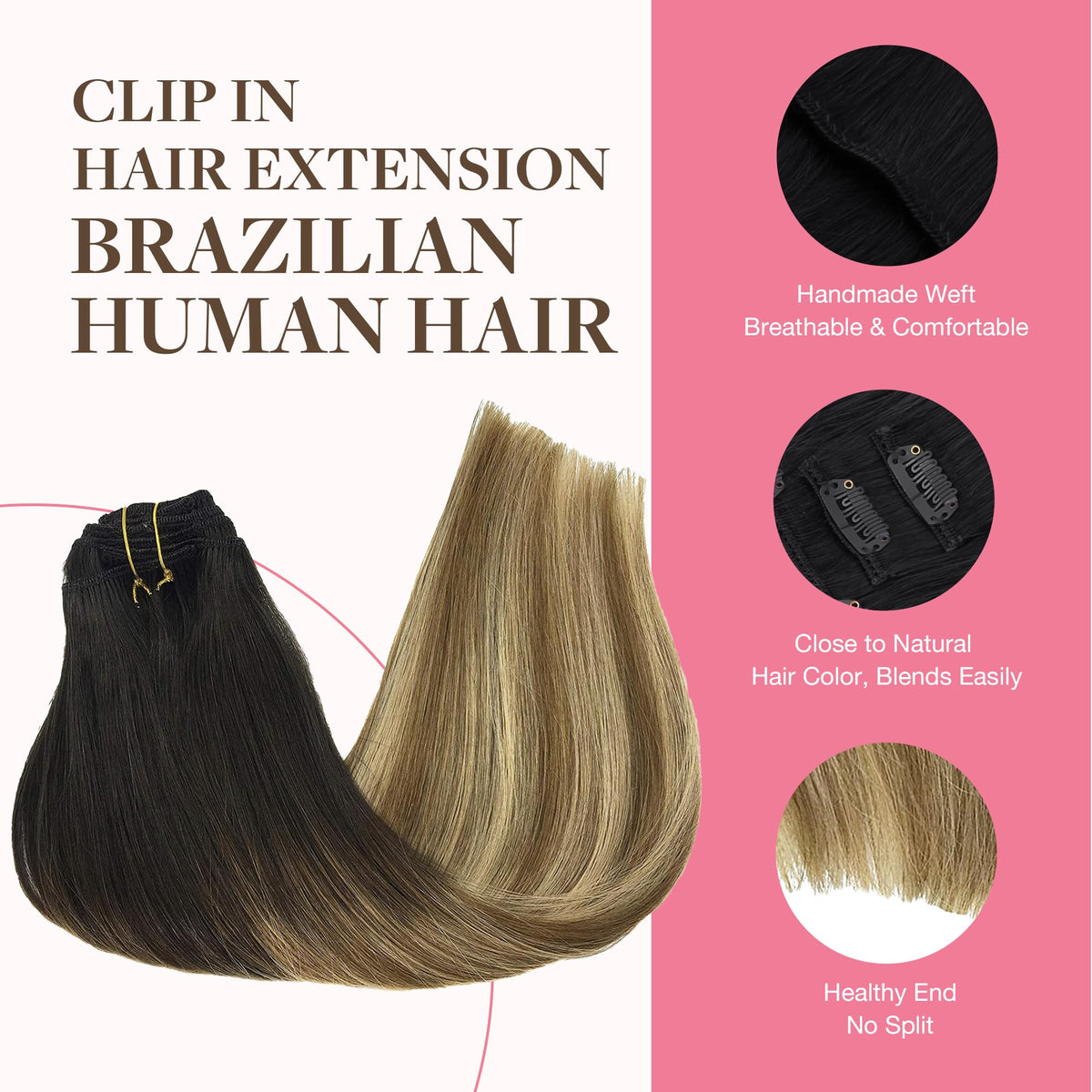 GOO GOO Clip in Hair Extensions displayed in packaging