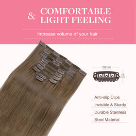 GOO GOO Clip in Hair Extensions displayed on a flat surface