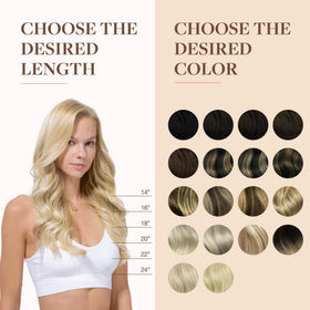 GOO GOO Clip in Hair Extensions displayed on a flat surface