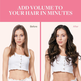 GOO GOO Clip in Hair Extensions displayed with care instructions