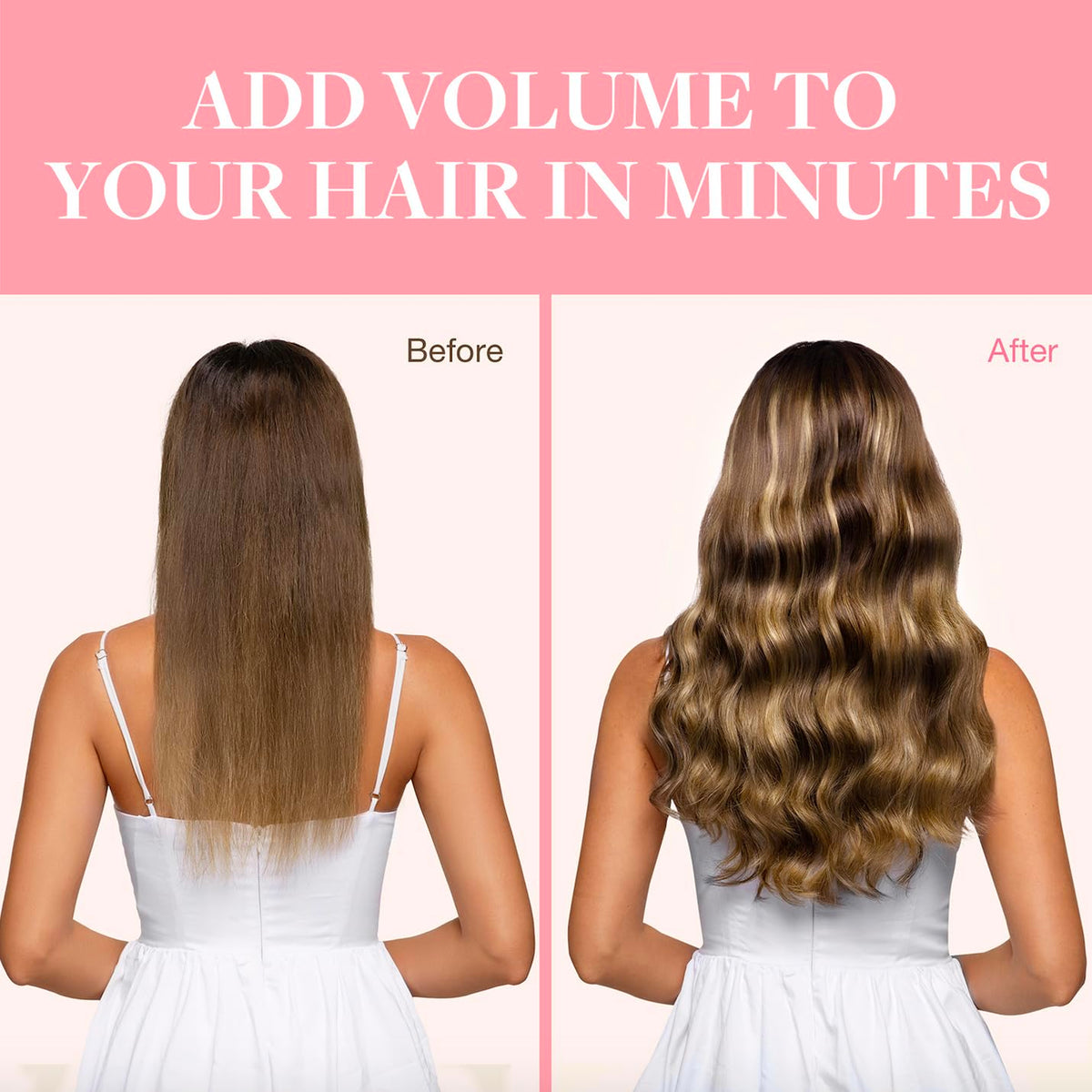 GOO GOO Clip in Hair Extensions displayed with colour options