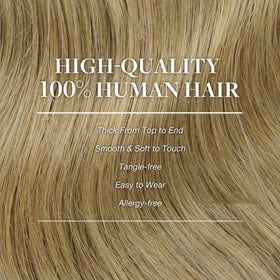 GOO GOO Clip in Hair Extensions displayed with hair care products